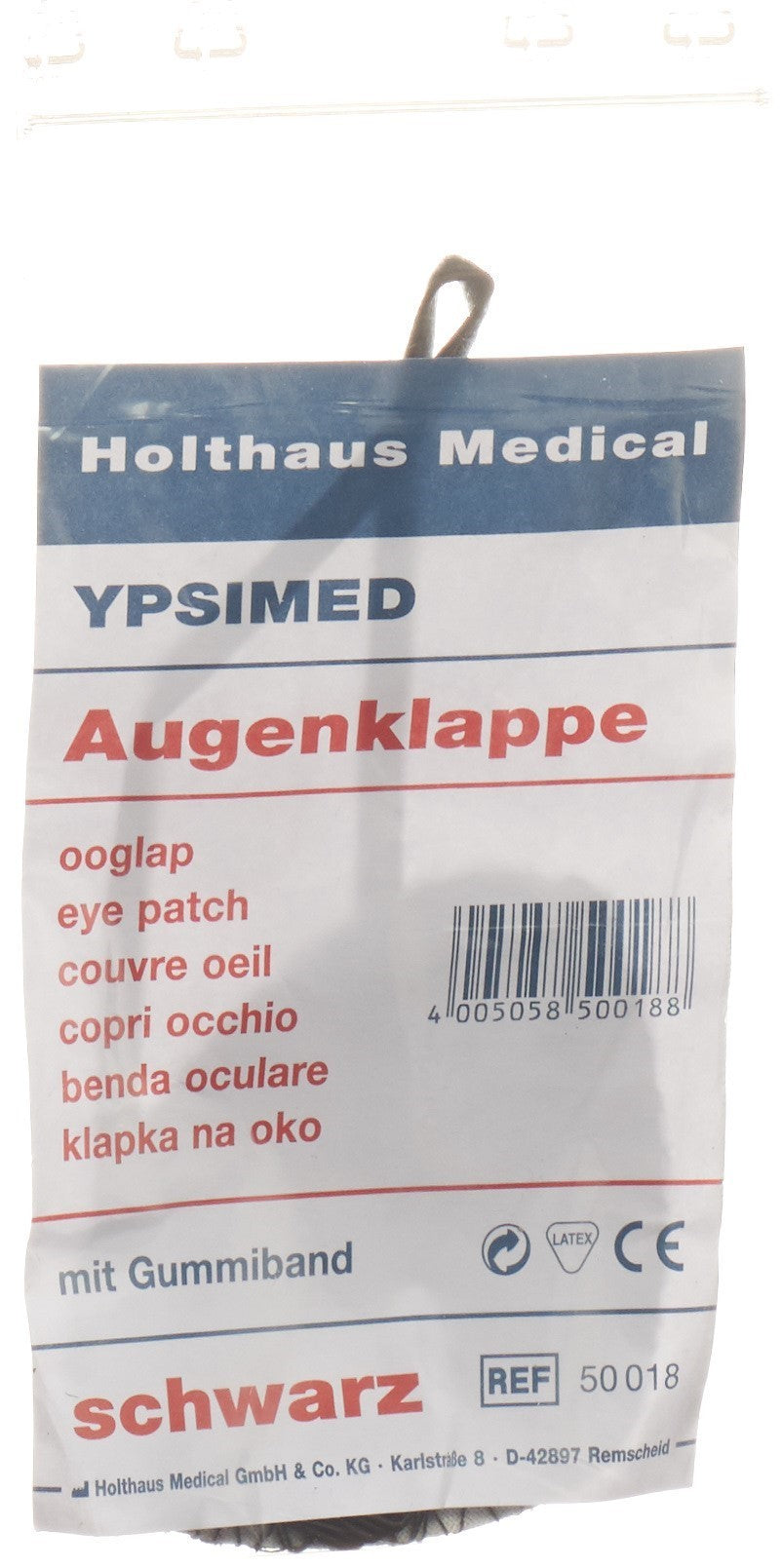 YPSIMED Augenklappe schwarz (1 Stk)