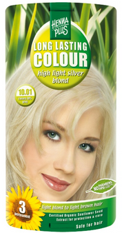 HENNA PLUS Long Lasting Colour 10.01 Helles Silberblond (1 Stk)