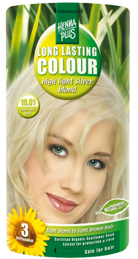 HENNA PLUS Long Lasting Colour 10.01 Helles Silberblond (1 Stk)