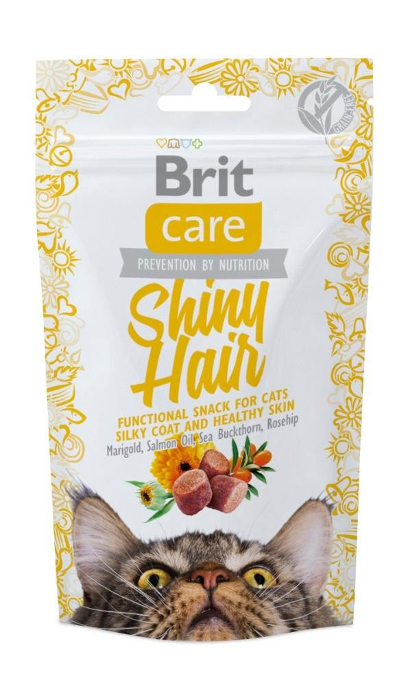 Brit Care Fel Adult Snack Shiny Hair (12x50g)