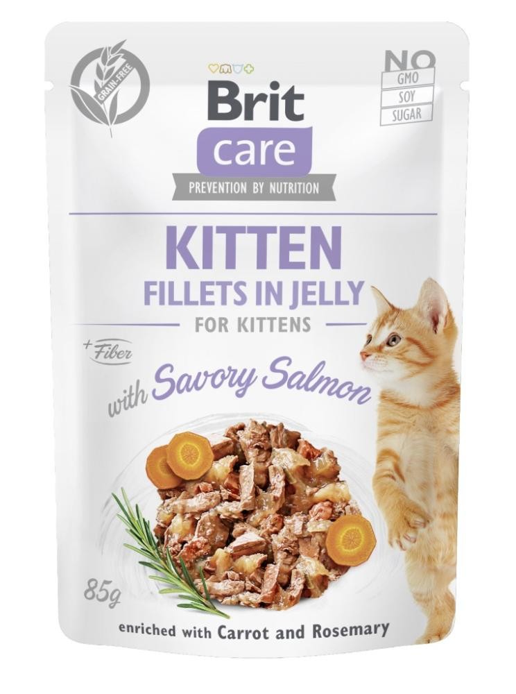 Brit Care Kitten in Jelly Lachs (24x85g)