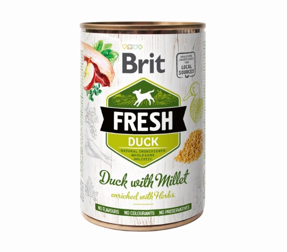 Brit Fresh Can Ente mit Hirse (6x400g)