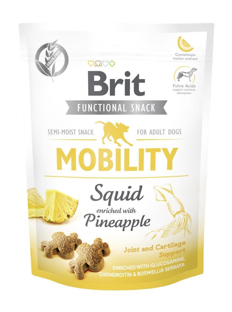 Brit Functional Snack Dog Mobilty Squid (10x150g)