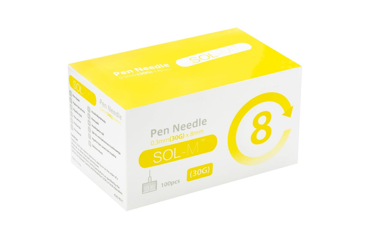 Sol-M Pen Nadel 30G 0.3mmx8mm (100 Stk)