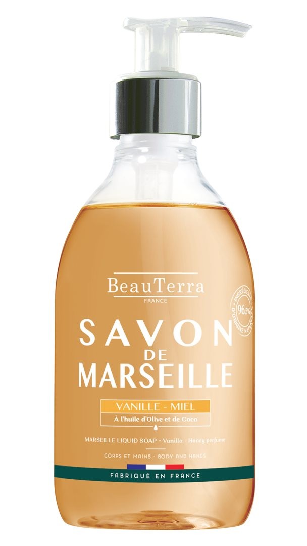 BeauTerra Flüssigseife Marseille Vanille-Honig (1000ml)