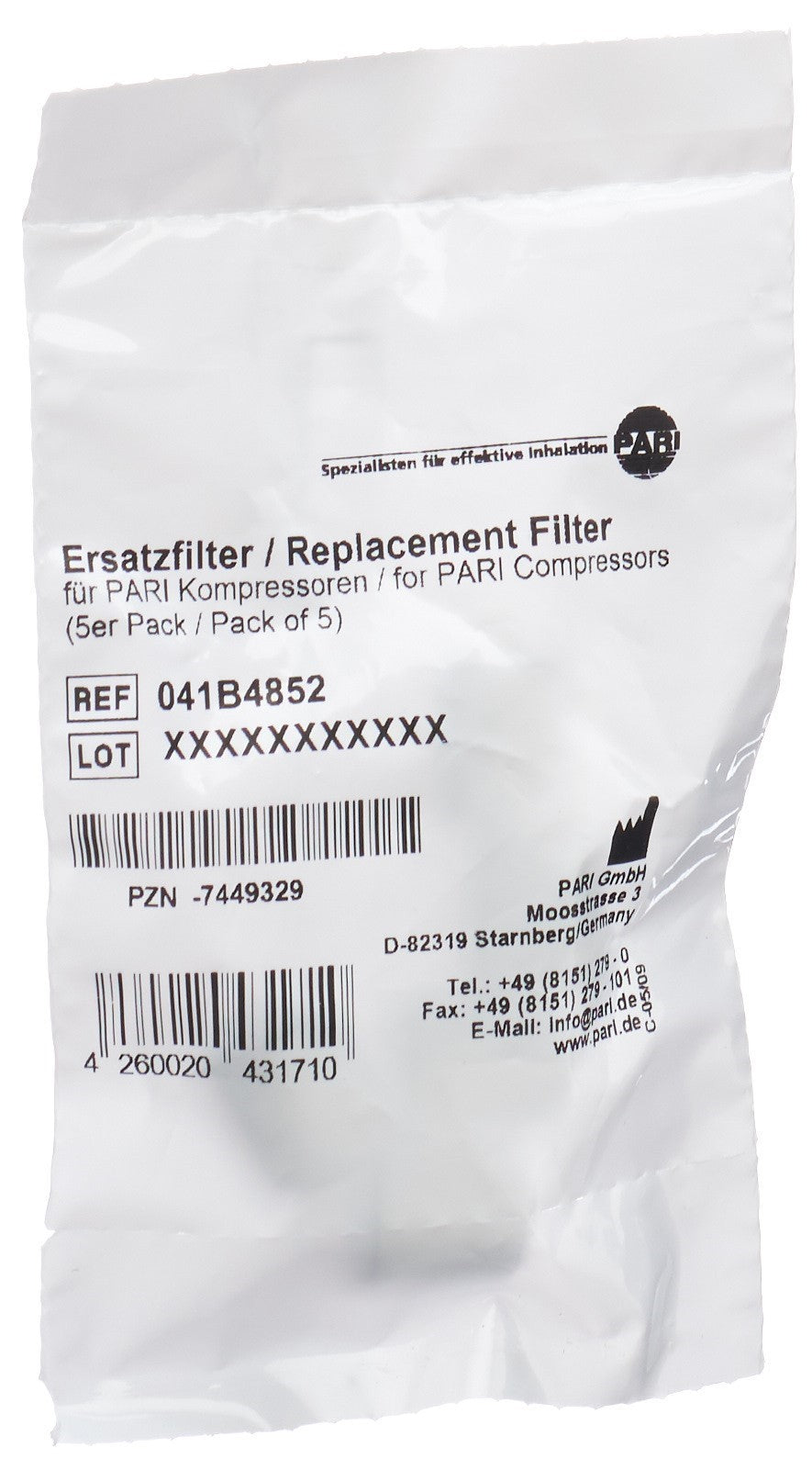 PARI Ersatzfilter Typ 028 / 085 (5 Stk)