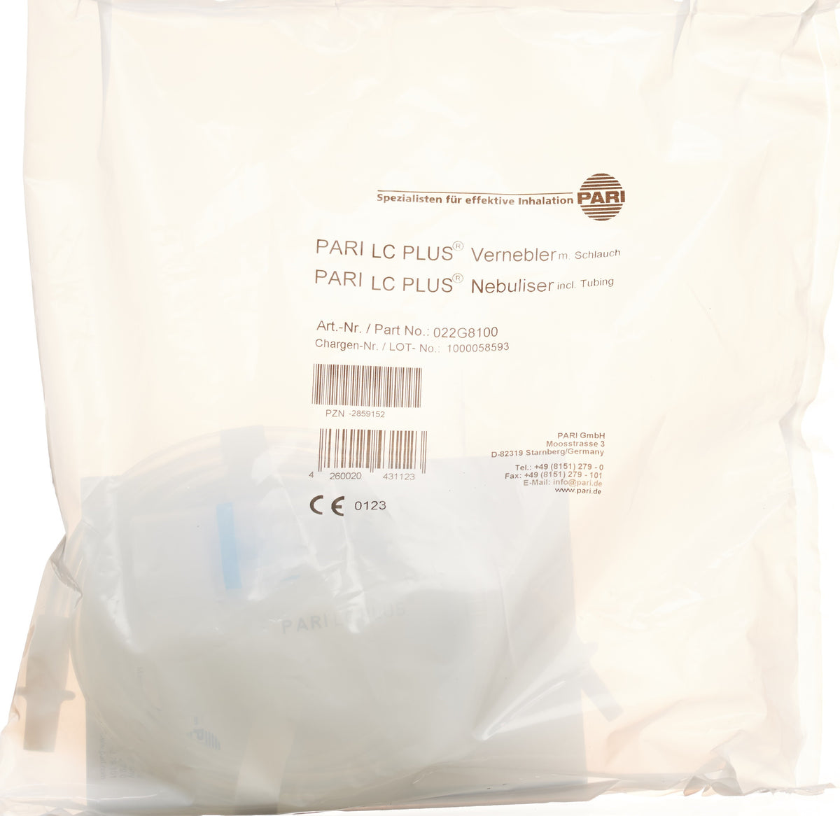 PARI LC PLUS Vernebler mit Schlauch (1 Stk)