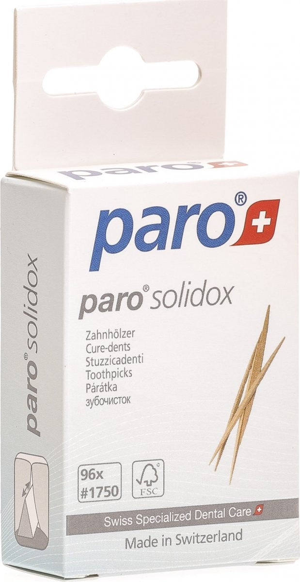 Paro solidox Zahnholz mittel doppelendig (96 Stk)