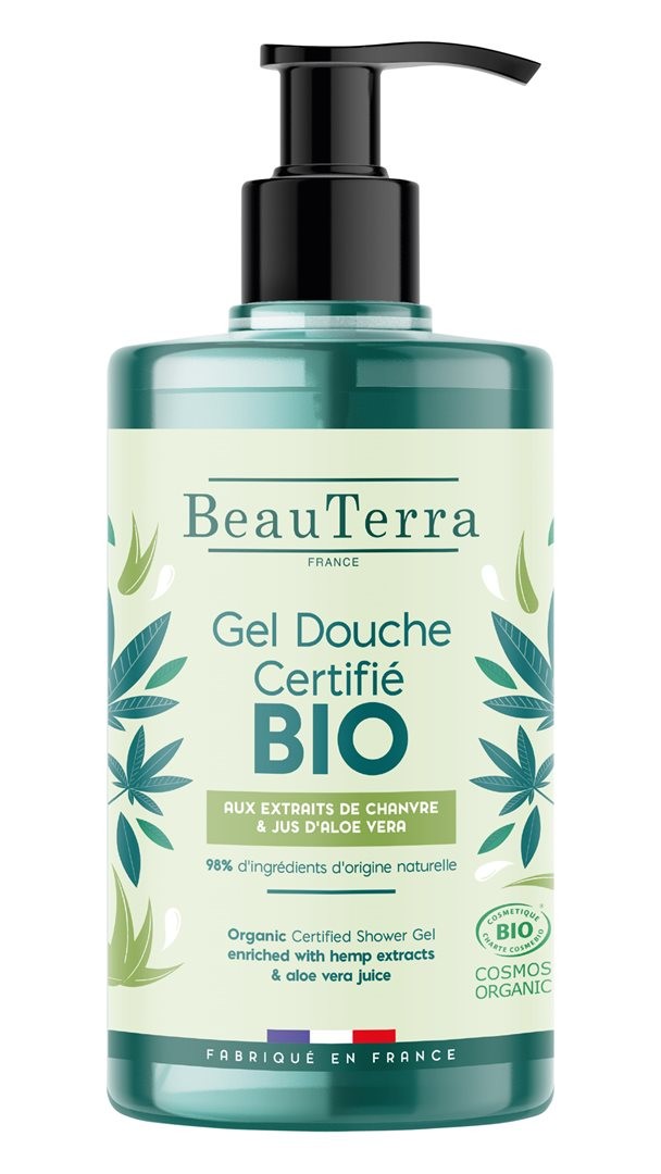 BeauTerra Duschgel Hanf&Aloe Vera Bio (750ml)