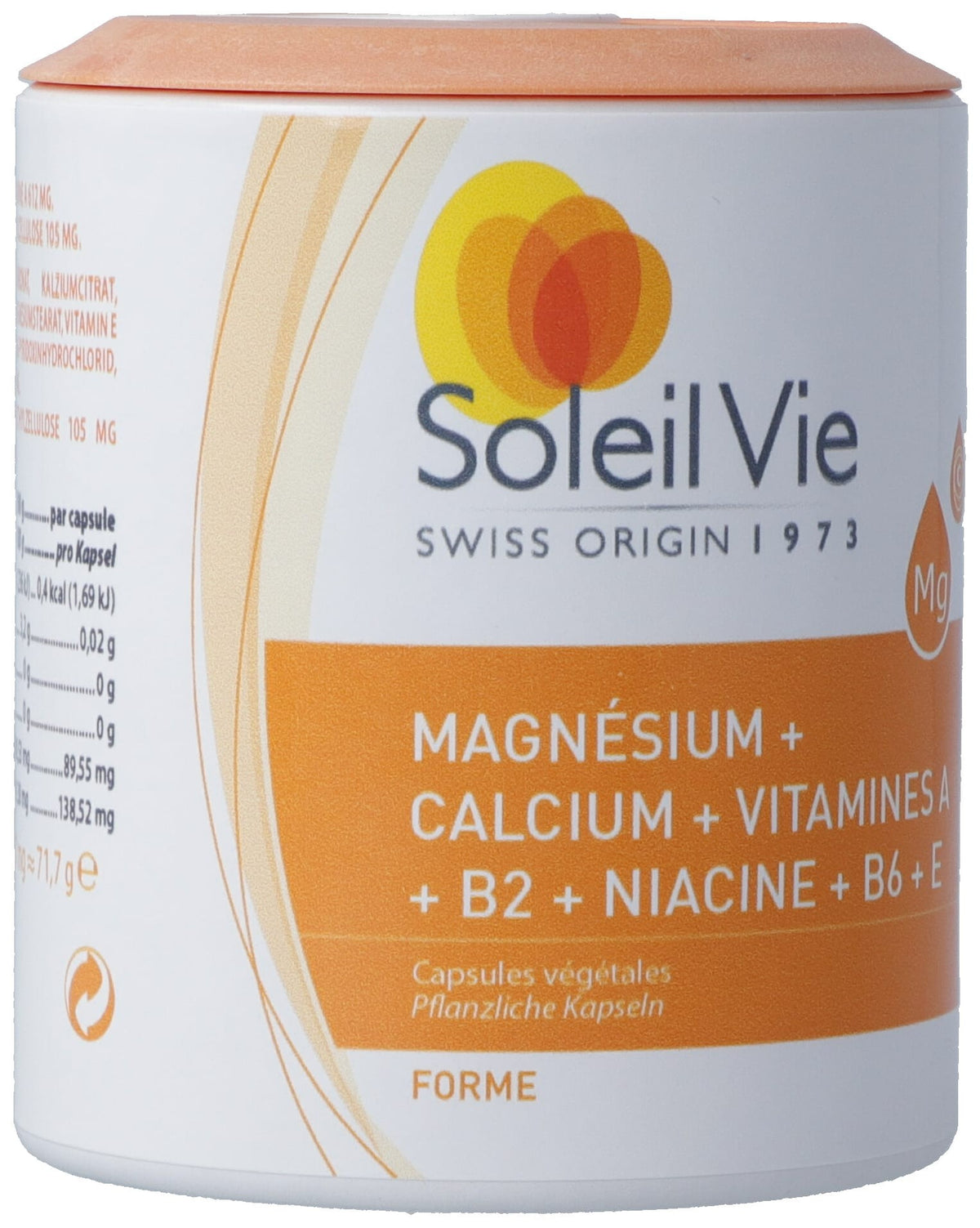 SOLEIL VIE Magnésium Calcium + Vit Kaps 100 Stk