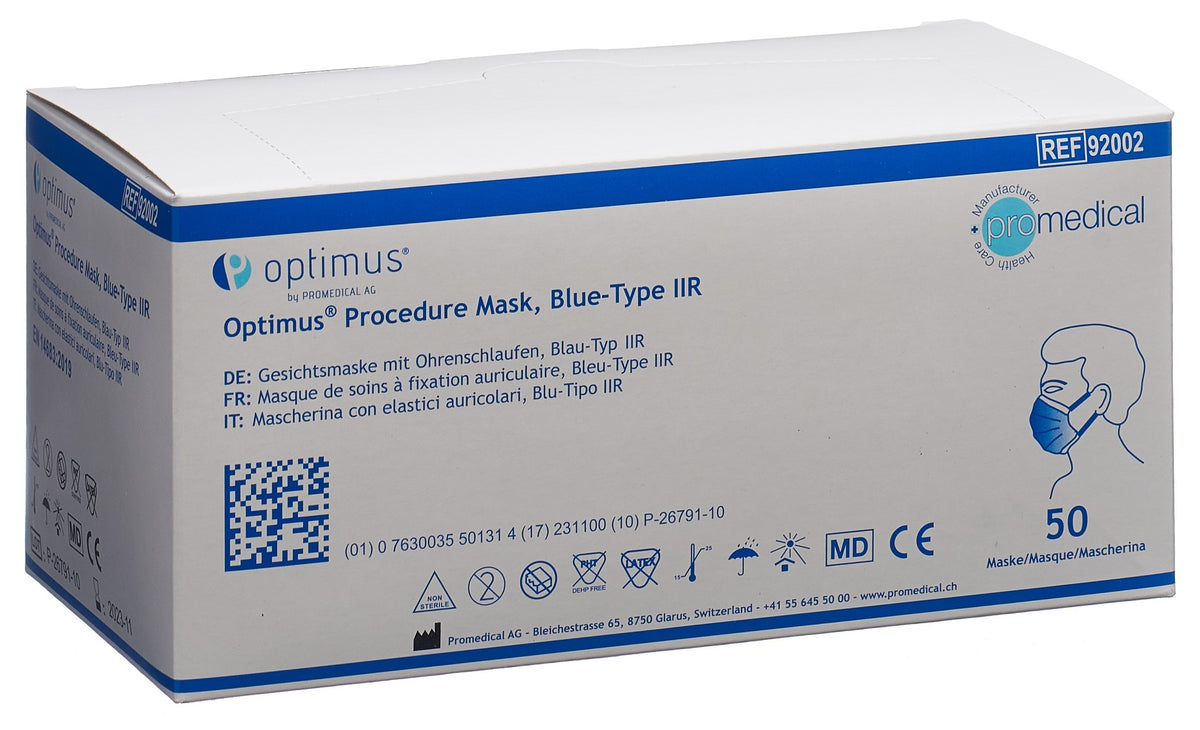 PROMEDICAL Hygienemaske Typ IIR blau unst 50 Stk