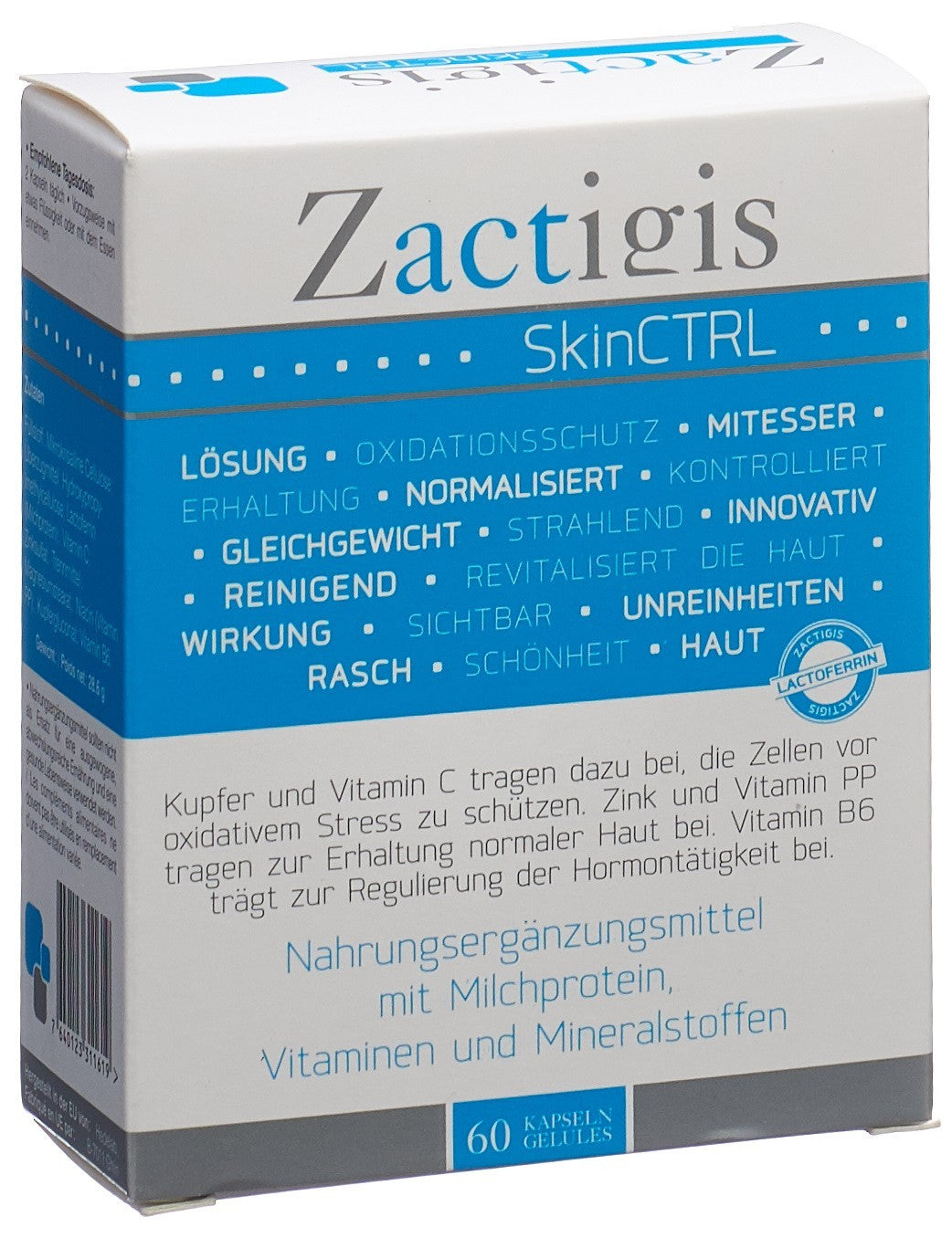 ZACTIGIS SkinCTRL Gélules 60 Stk