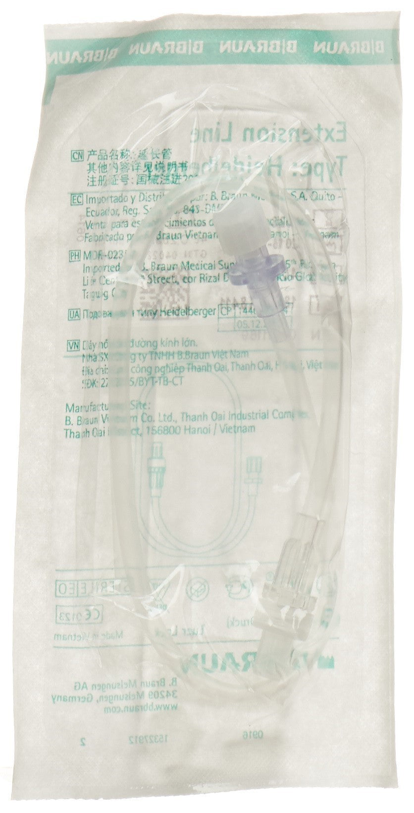 B. BRAUN Extension Heidelberger 30cm Luer Lock (100 Stk)