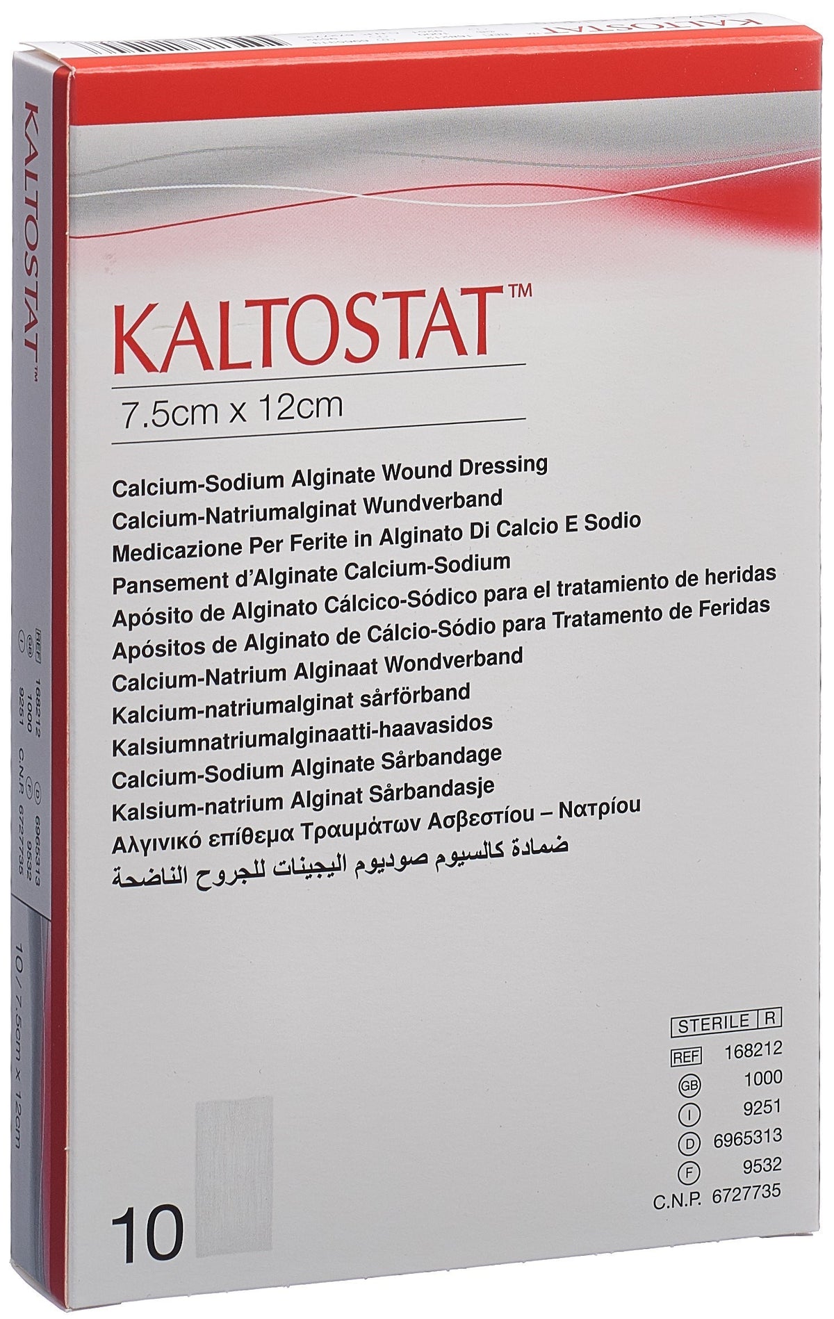 KALTOSTAT Kompressen, 7x12cm, steril (10 Stk)