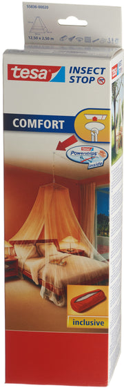 Tesa Comfort Fliegengitter Moskitonetz mit Deckenhaken (1 Stk)