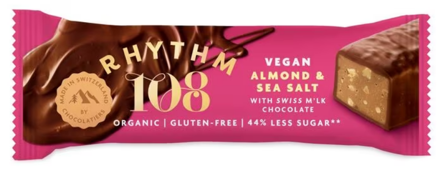 RHYTHM108 Bio Sweet 'N' Salty Almond Chocolate Bar (33g)