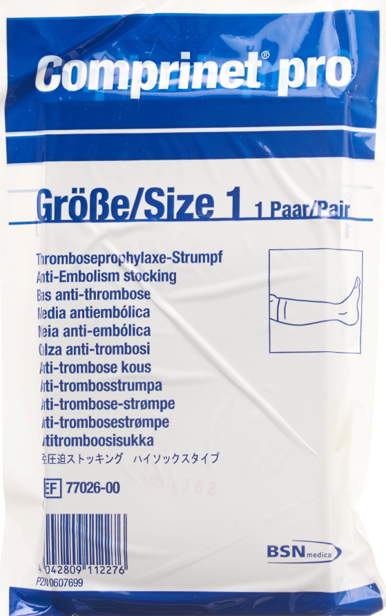 Comprinet pro Thromboseprophylaxe-Strumpf A-D Grösse 4 46-53cm weiss (1 Paar)
