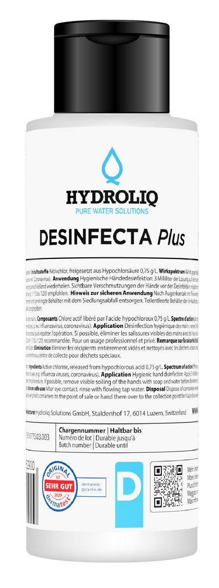 Hydroliq Desinfecta Händedesinfektion ohne Alkohol (100ml)