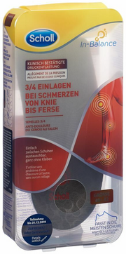 Scholl In-Balance 3/4 Einlagen bei Schmerzen von Knie bis Ferse 40-42 (2 Stk)