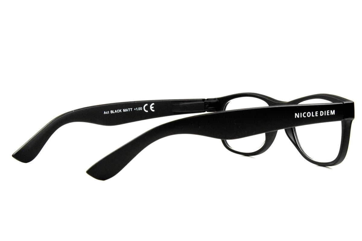 NICOLE DIEM Acetatplatten-Lesebrille 2.00dpt, schwarz (1 Stk)