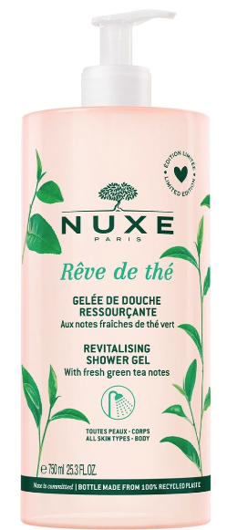 NUXE Rêve de Thé, Gelée de Douche Ressourçante (750ml)