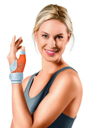 SPORLASTIC Mittelhand Daumenschiene 15-17cm, links, hautfarbig (1 Stk)