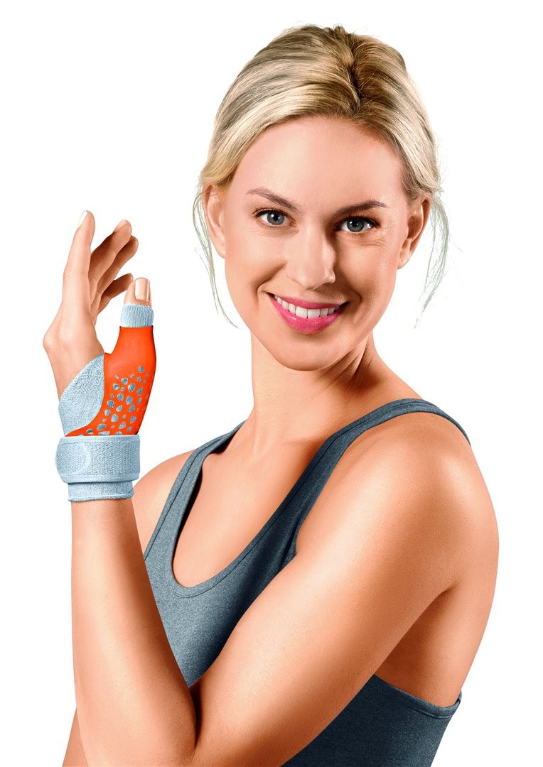 SPORLASTIC Mittelhand Daumenschiene 19-21cm rechts hautfarbig (1 Stk)