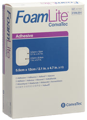 FOAM LITE Convatec Silikon-Schaum 5.5x12cm 10 Stk