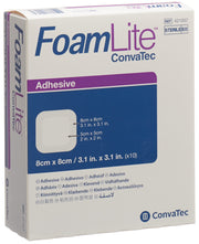 FOAM LITE Convatec Silikon-Schaum 8x8cm 10 Stk