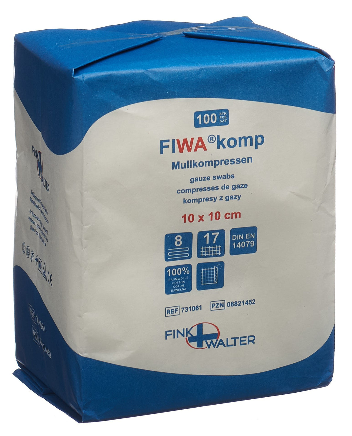 FIWA komp Mullkompressen 10x10cm 100 Stk