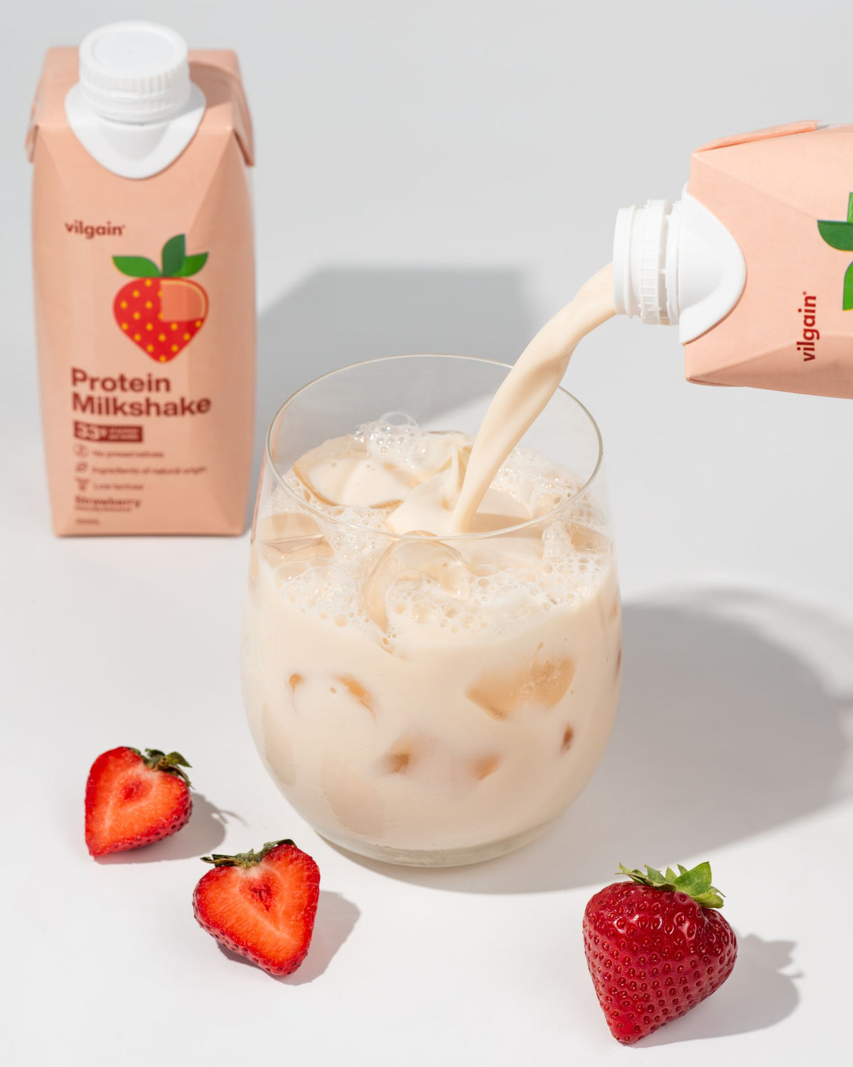 Vilgain Protein Milkshake Erdbeere Bild 2