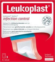 Leukoplast Leukomed Sorbact 8x10cm steril (3 Stk)