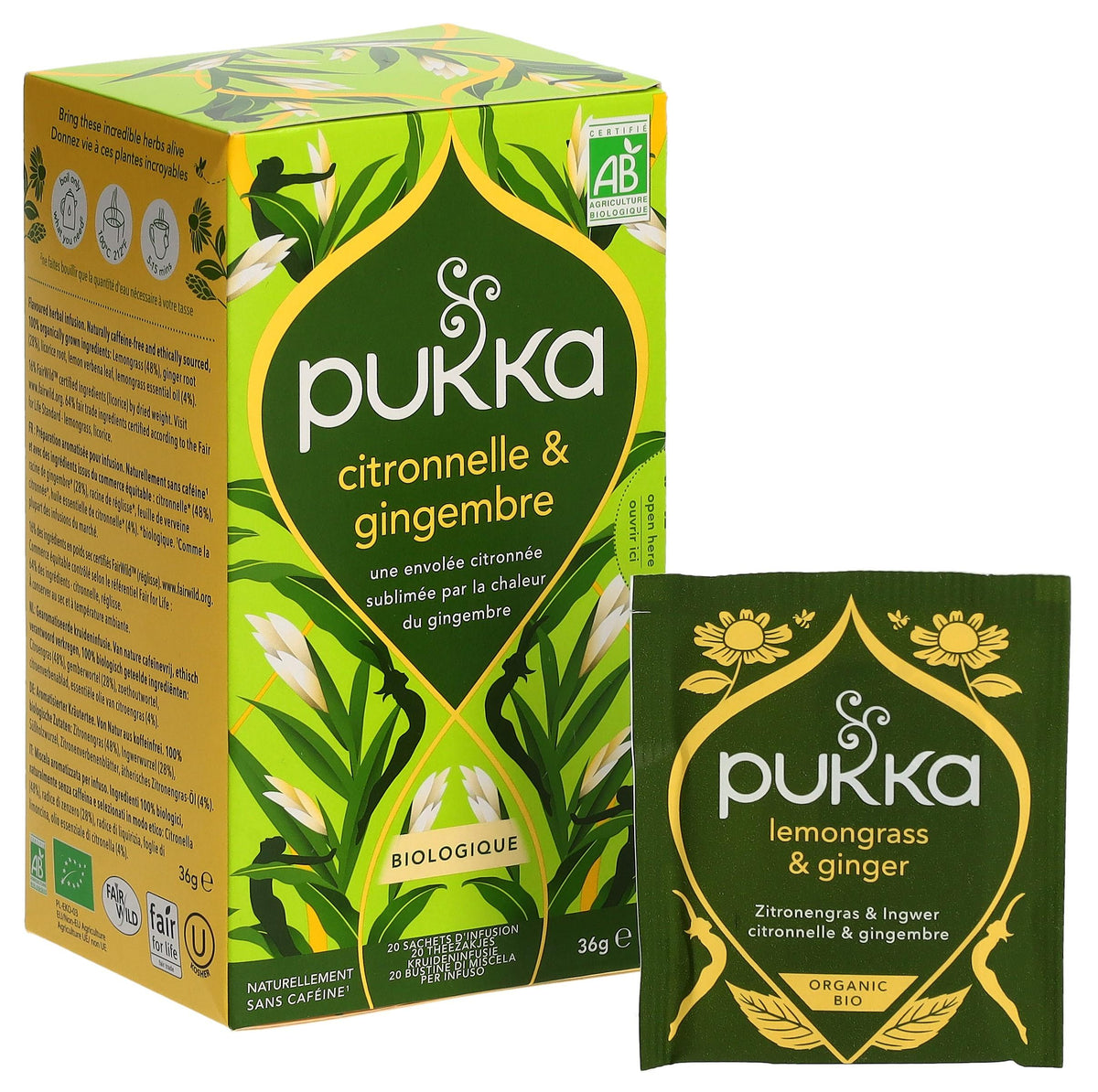 Pukka Zitronengras & Ingwer Bio Tee (20 Stk)