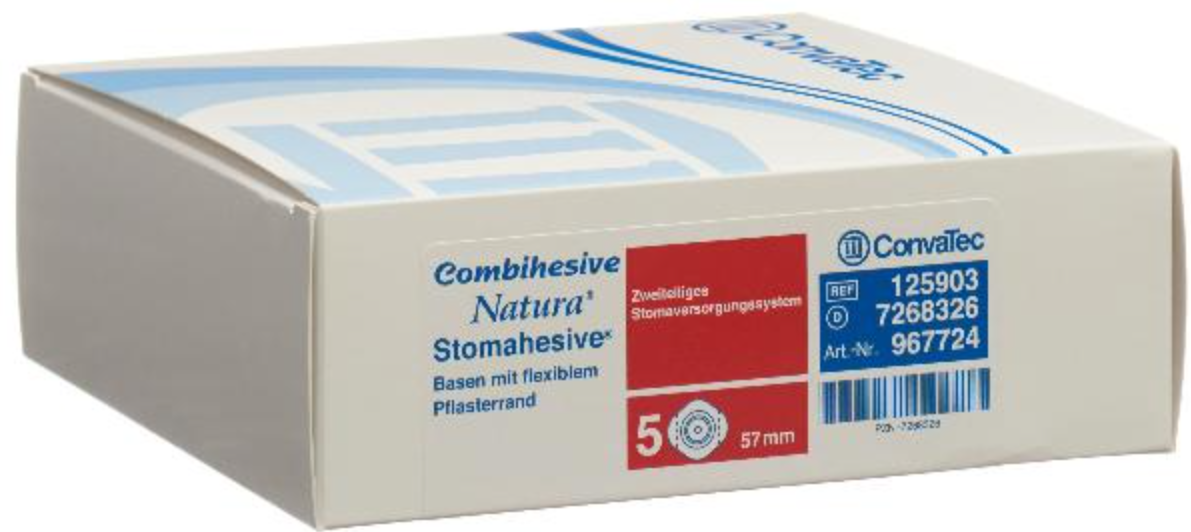 ConvaTec Natura Flexibel Basisplatte 57mm weich porös Rd (5 Stk)
