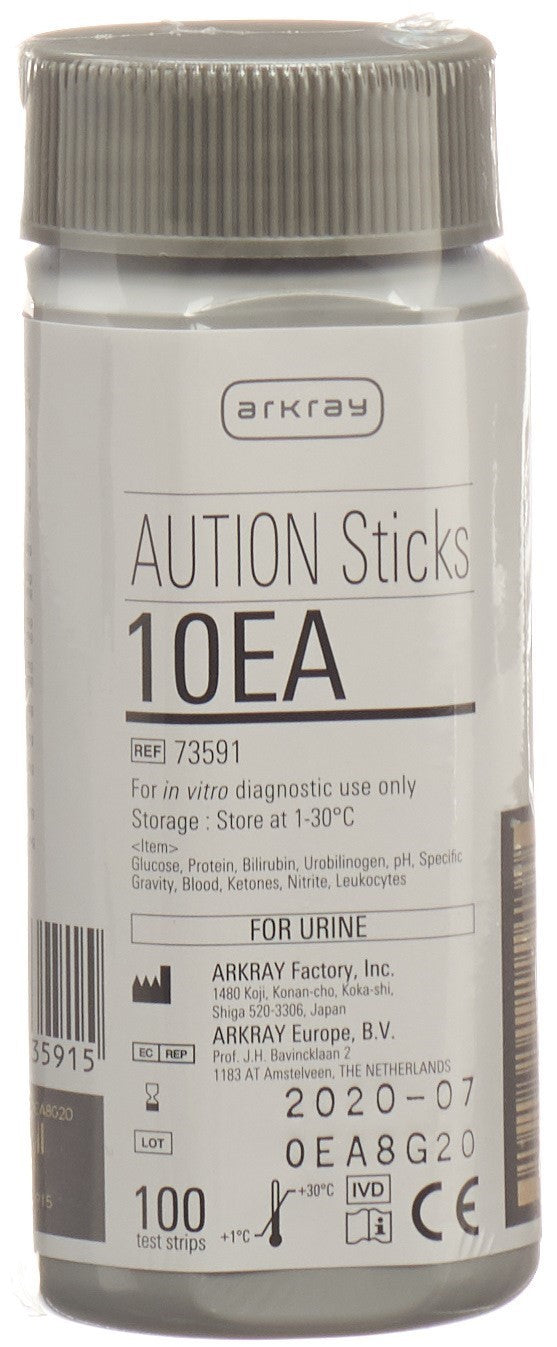 AUTION Sticks Urin Teststreifen 10 Parameter (100 Stk)