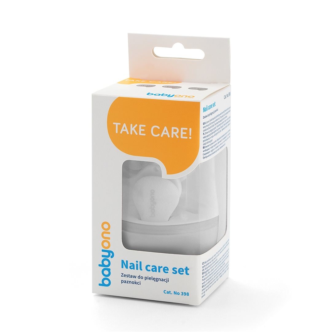 Babyono Nagelset grau (1 Stk)