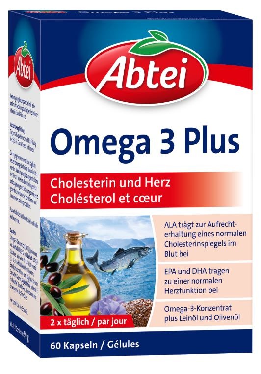 Abtei Omega 3 Plus Kapseln (60 Stk)