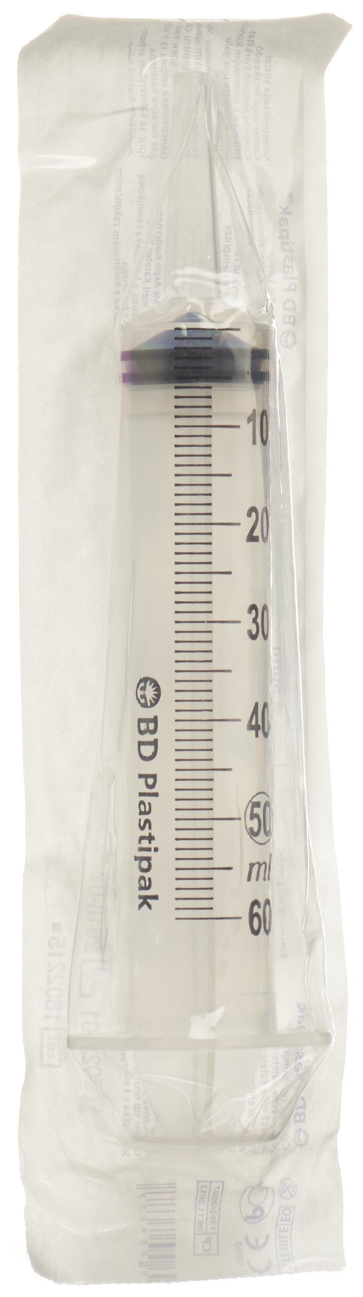 BD Plastipak Wund Blasenspritze, 50/60ml, 3-teilig (1 Stk)