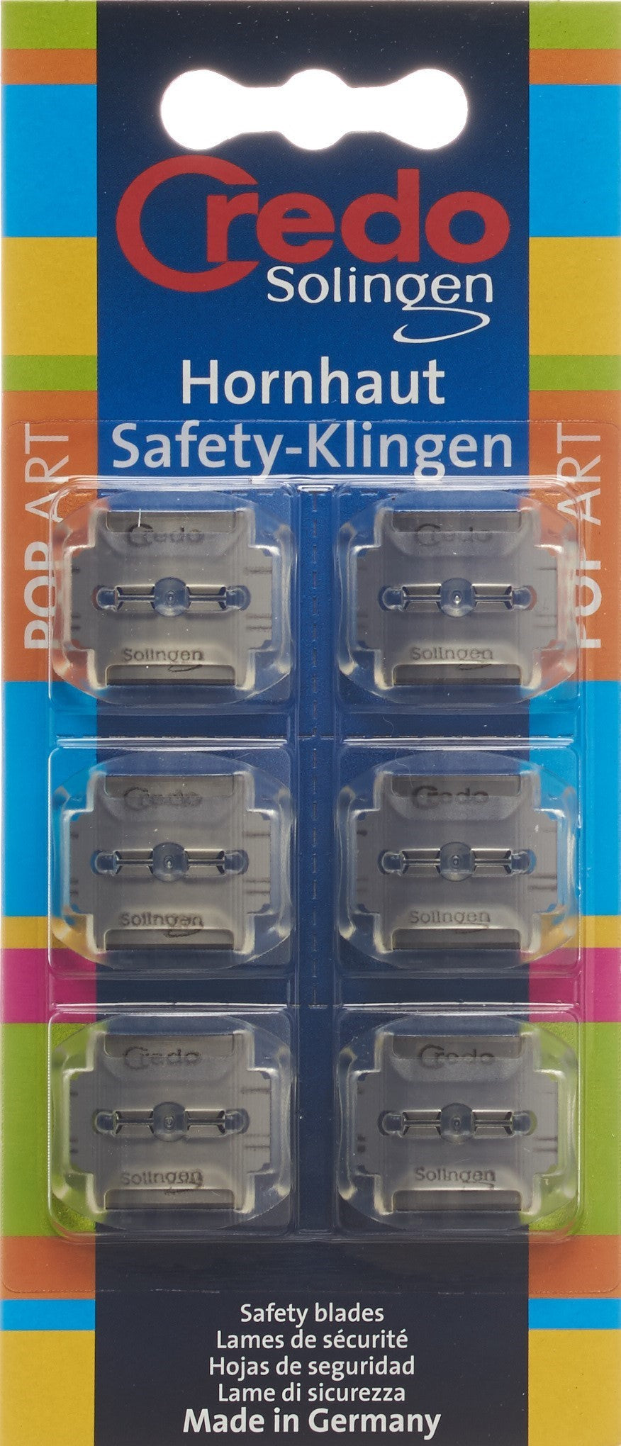 Credo Hornhaut-Safety-Klingen (6 Stk)
