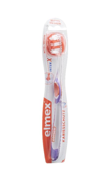 Elmex Kariesschutz InterX Mittel Zahnbürste (1 Stk)