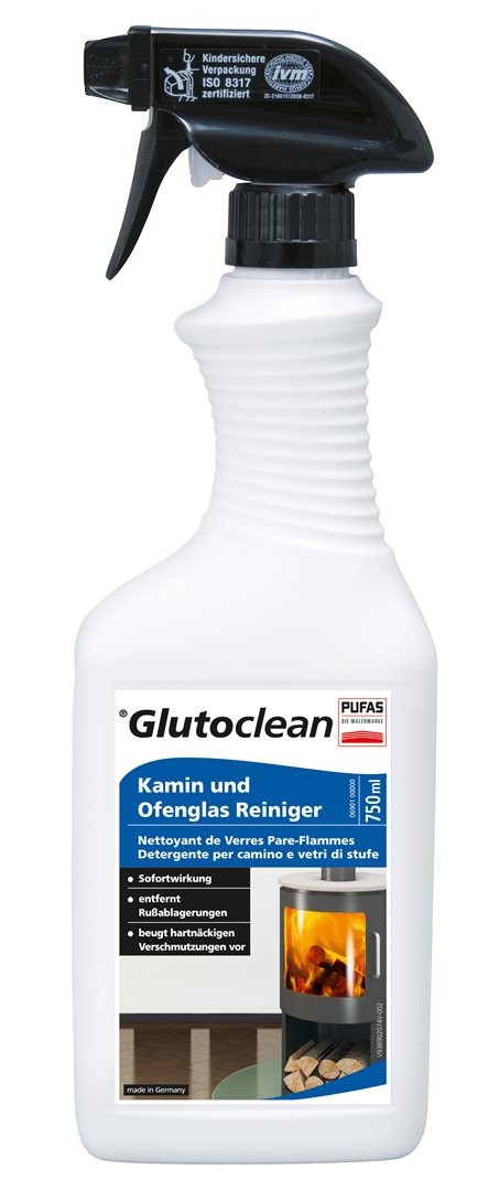 Glutoclean Kamin+Ofenglas Reiniger (750ml)