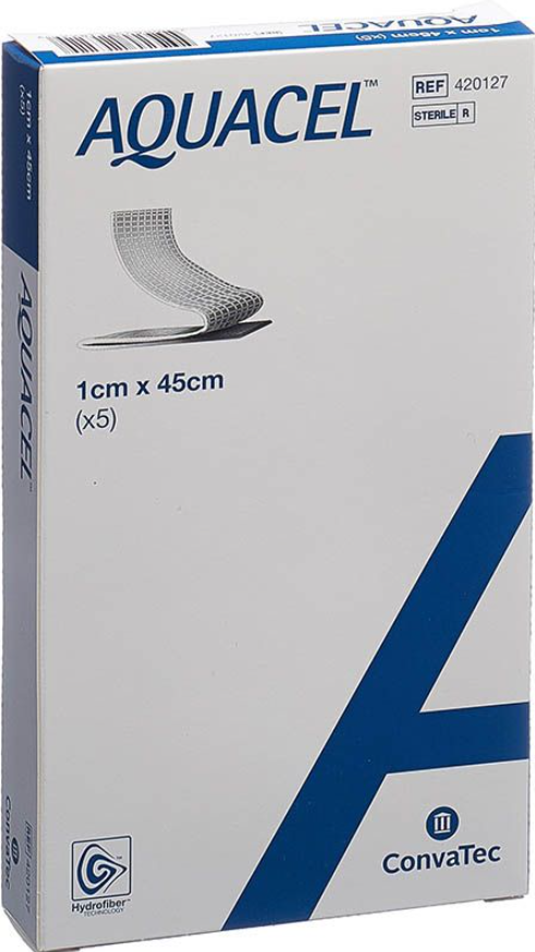 ConvaTec AQUACEL Hydrofiber Tamponaden 1x45cm (5 Stk)