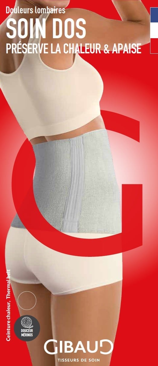 GIBAUD CHALEUR Nierenwärmer XL, 30cm anthrazit (1 Stk)