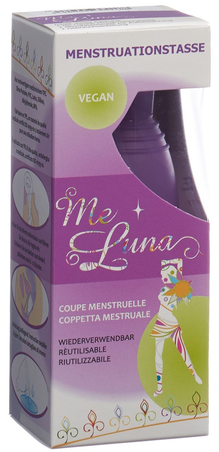 Me Luna Menstruationstasse Classic M Ring Violett (1 Stk)