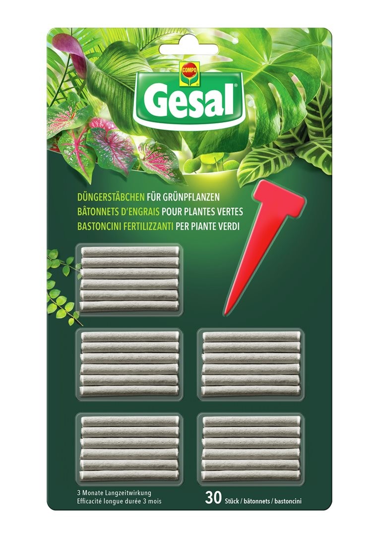 Gesal Düngerstäbchen für Grünpflanzen (30 Stk)