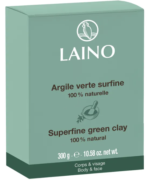 LAINO Grüne feine Tonerde, 100% natürlich (300g)