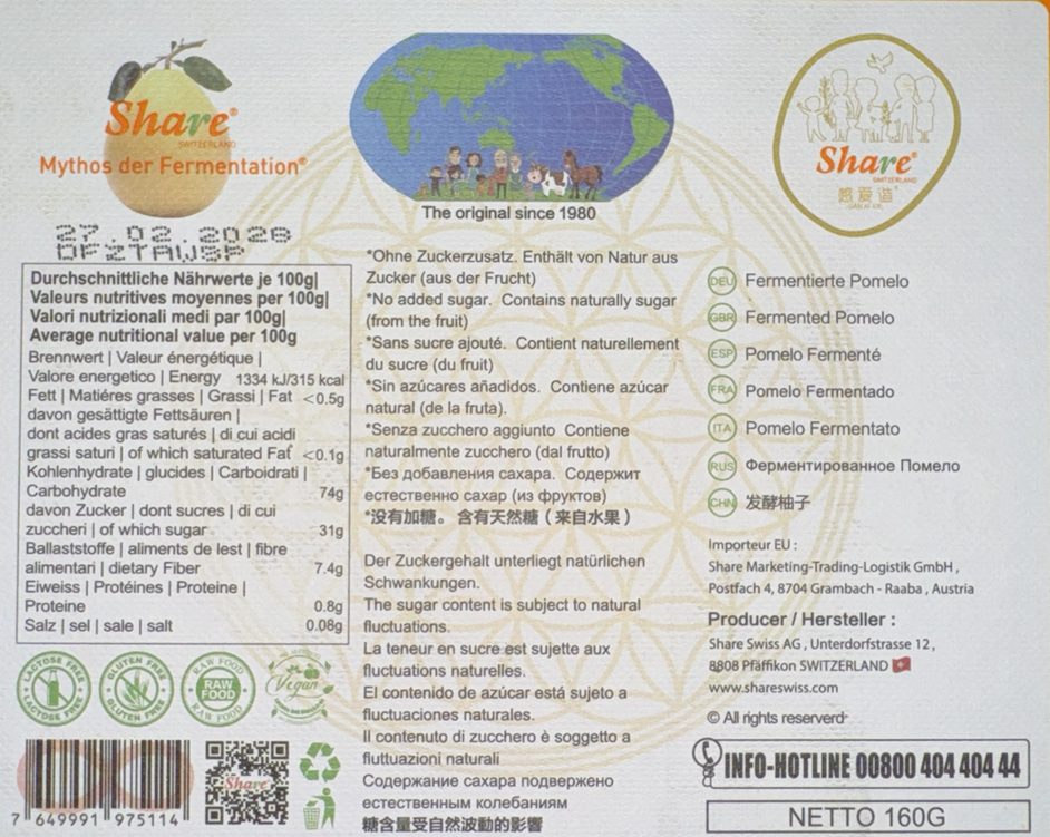 SHARE Pomelozzini die Vitamin C Bombe (20 Stk)