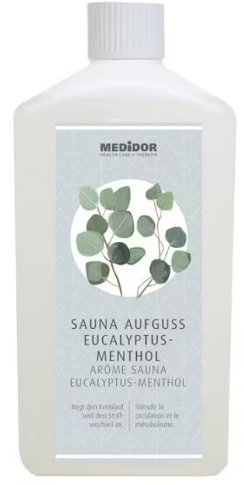 MEDiDOR Sauna Aufguss Eucalyptus-Menthol (1 Liter)