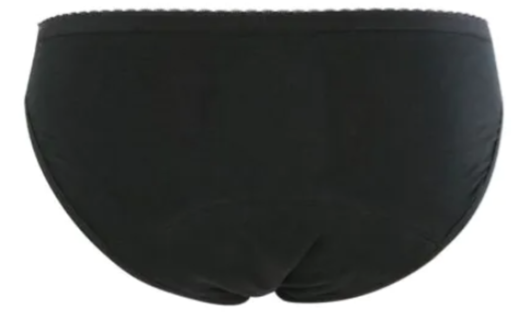 DIM Slip Lace Medium 36-38, schwarz mit Meshdetail (1 Stk)