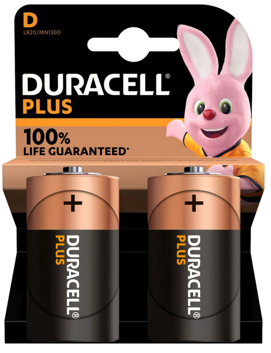 DURACELL Plus Batterien D / LR20 (2 Stk)
